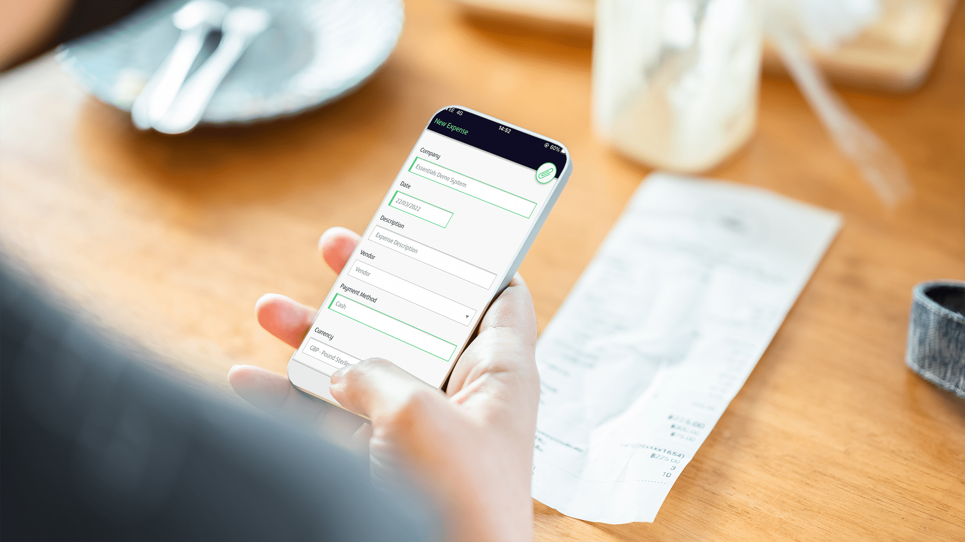 screenshot of Zetadocs Expenses